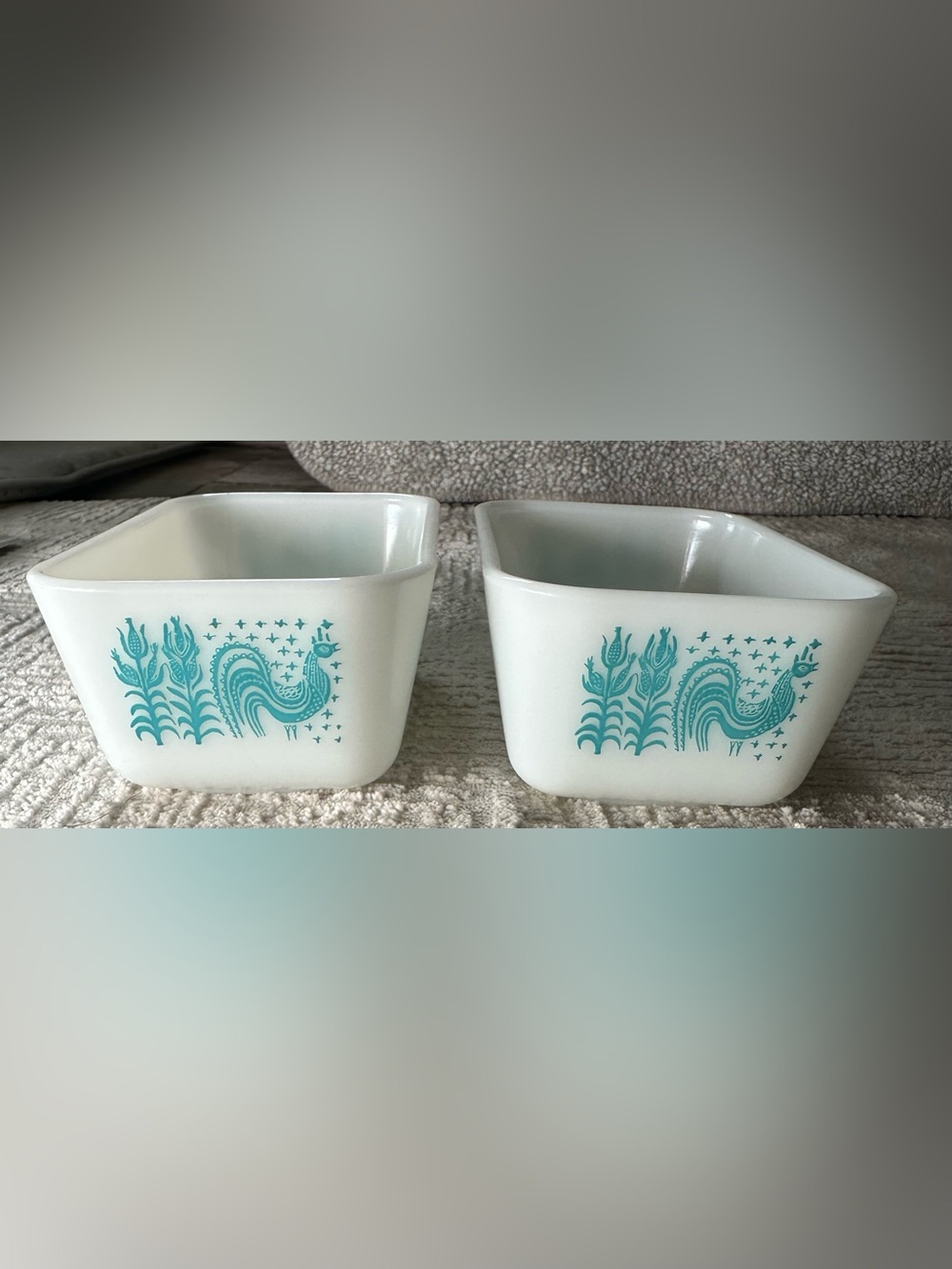 Set of 2 Pyrex Amish Butterprint Refrigerator Dish NO LIDS
